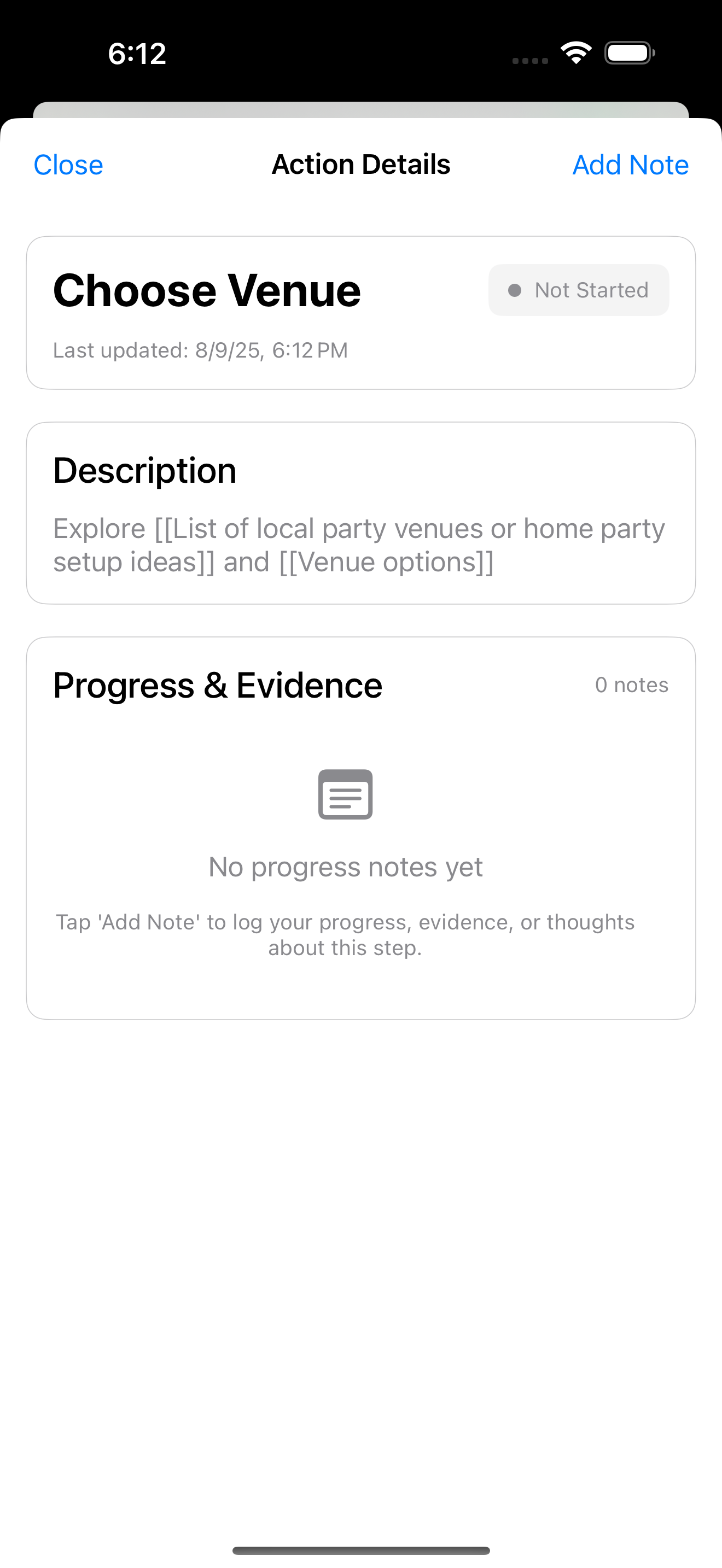 Task Progress